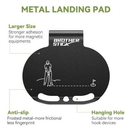 Metal Landing Pads for Golf Bag Accessories for Men Metal Clips for Quick and Easy Access of Golf Bags, Magnetic Golf Towels, Magnetic Golf Rangefinder Strap Golf Accessories Golf Gifts - 图片 6